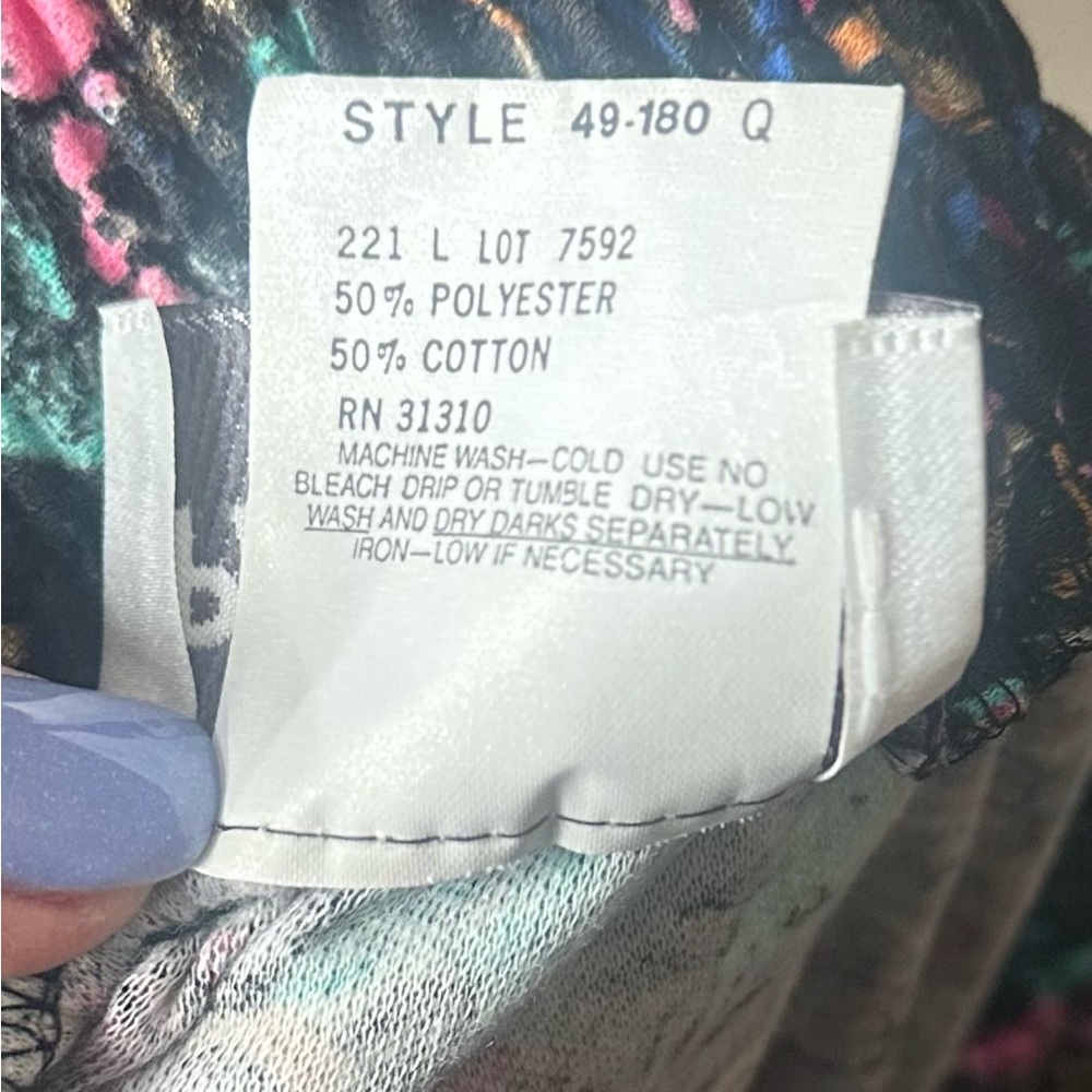 Vintage 80s Skirt Suit Set Floral Paquette Too USA Size 12 - Picture 5 of 8